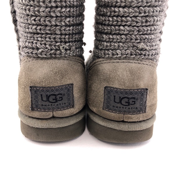 UGG Australia 'Classic Cardy' Tall Knit Winter Boots 7 - Picture 13 of 13